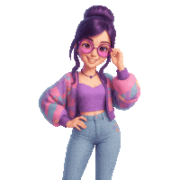 Girl Fashion Sticker