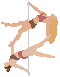 Pole Point Your Toes Sticker by acroyoya