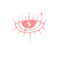 rakuroxro rainbow wink eye rakuroxro Sticker