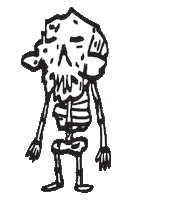 Fright Night Bones Sticker