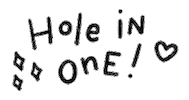Hole In One Golf Sticker by Catharina Stewart