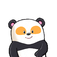 Pandas Ok Sticker by UpStudiosWorld