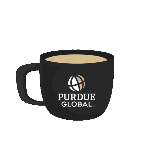 Coffee Cup Sticker by PurdueGlobal