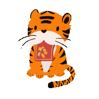 New Year Tiger Sticker
