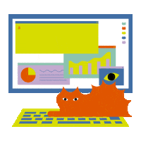 Art Cat Sticker by uniam_official