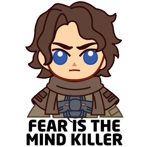 Scared Timothee Chalamet Sticker by Dune Movie
