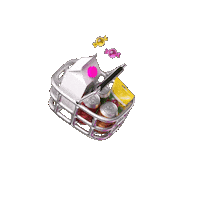 Snack Shopping Bag Sticker by ohseven