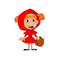 Happy Little Red Riding Hood Sticker