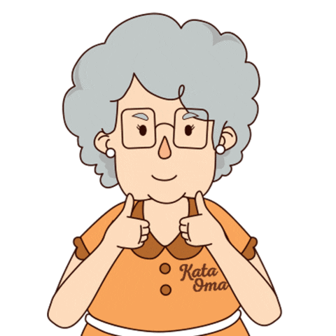 KataOma giphyupload thumbsup oke mantap Sticker