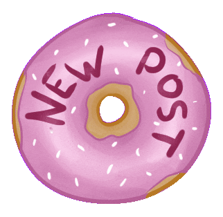 Noaart giphyupload new post donut noaart Sticker