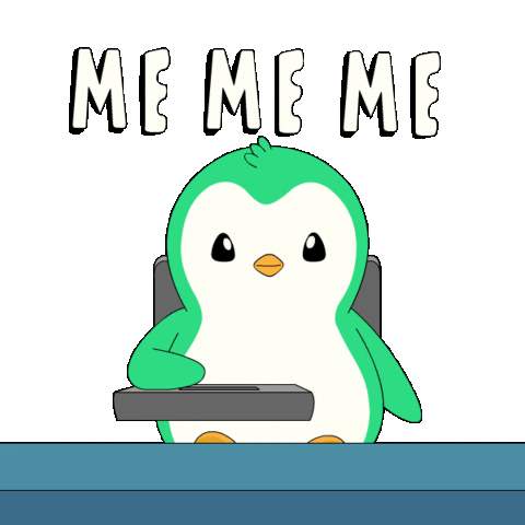 Hand Up Me Me Me Sticker by Abster