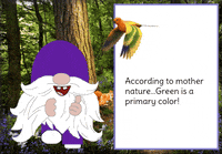 Gnome Enjoying Nature GIF