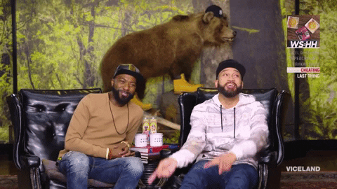 to the wall gtfo GIF by Desus & Mero