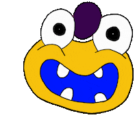 face monster Sticker by julia farkas