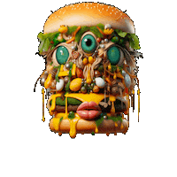 Happy Monster Sticker by Anne Horel