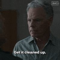Clean Up Television GIF by AMC Networks
