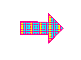 Flashing Look Here Sticker