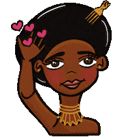 Hair Afro Sticker by JellaCreative