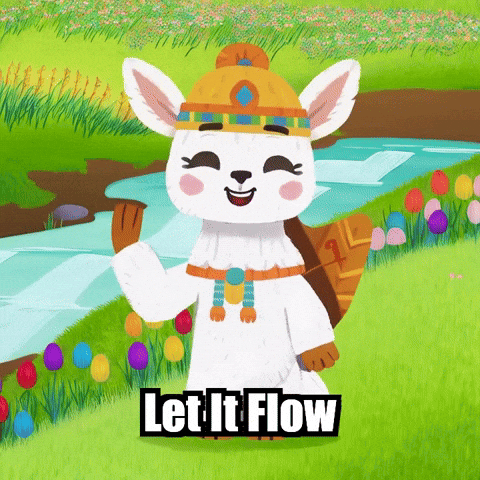 Wisdom Let It Flow GIF by Llamaozi