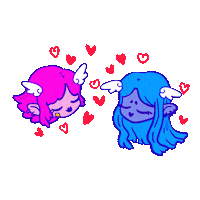 Girls In Love Couple Sticker