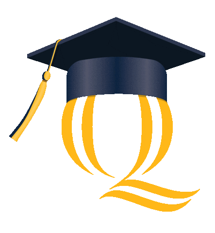 Graduation Cap Sticker by Quinnipiac University
