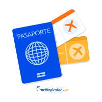 Mevoydeviaje-com travel passport boardingpass Sticker
