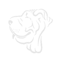 grupoteal dog perro sharpei steveteal Sticker