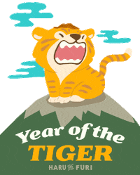 New Year Tiger Sticker