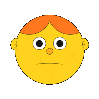 CurtainsCool cartoon cool illustration face Sticker