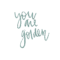 winstonandwilla1 positivity affirmations you are golden winstonandwilla Sticker