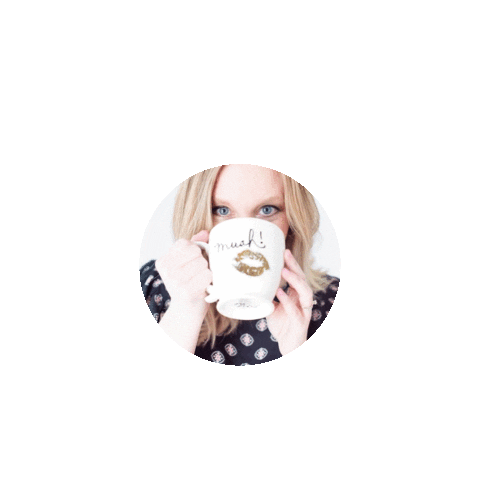 Coffee Mug Sticker by Sunshine & Bo