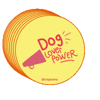 Dog Power Sticker by copomx