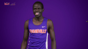 purple aces evansville GIF by Missouri Valley Conference