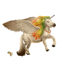 Horse Flying Sticker by There are stories longing to be told...