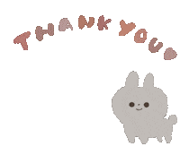 うさぎ Thank You Sticker