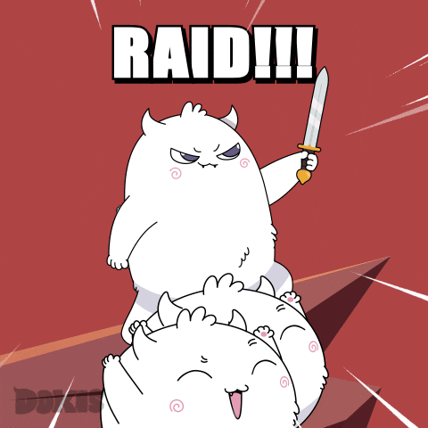 dokisofficial giphyupload lets go attack sword GIF