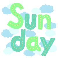 Happy Sunday Text Sticker by yobegrafika