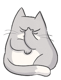 Cat No Comment Sticker