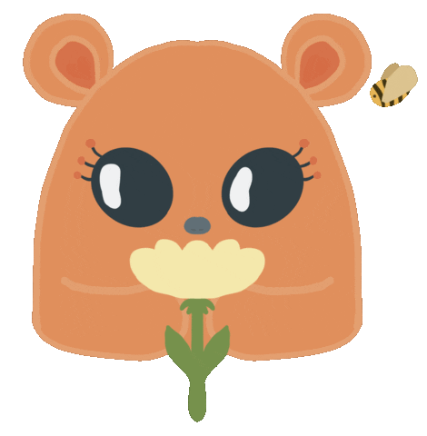 Teddy Bear Love Sticker by Cute Floflo art
