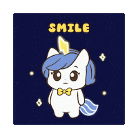 Feel Good Smile Sticker by Brave Unicorn