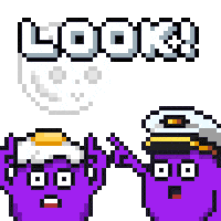 Look Pointing Sticker by Potatoz by 9GAG