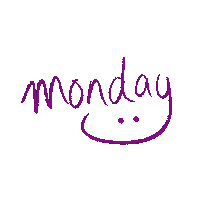 Slinkeee day monday handwriting weekday Sticker