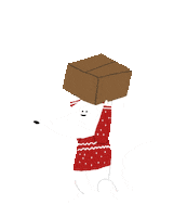 kachinme christmas fox xmas gift Sticker