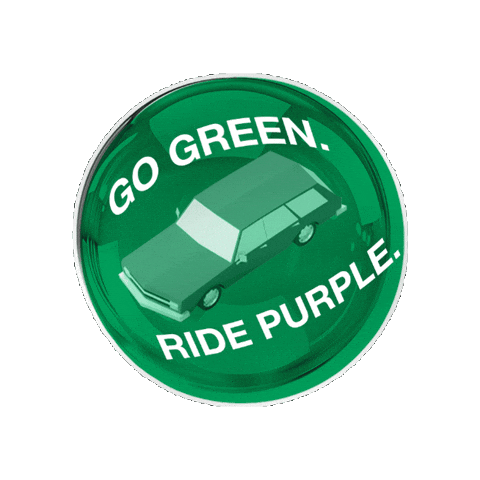 Go Green Commuter Rail Sticker by gykantler