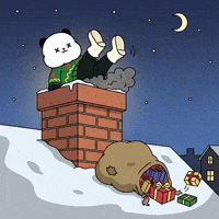 Santa Claus Christmas GIF by Kanpai Pandas