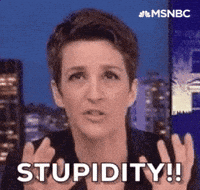 frustrated rachel maddow GIF