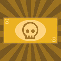 Money Skull GIF by Adventure Capitalist