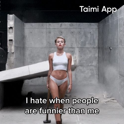 Miley Cyrus Funny Reaction GIF by Taimi