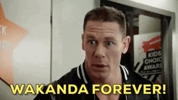 john cena wakanda forever GIF by Kids Choice Awards 2018