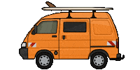 Van Roadtrip Sticker by The Upcycling Camper